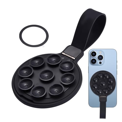 Nuyhadds Abnehmbarer magnetischer Telefonständer, Saugnapf-Telefonhalter,Duschwand-Handyhalter - Badezimmer-Saugnapf-Handyhüllenhalter für Glastüren, Verschiedene Mobiltelefone Nuyhadds Abnehmbarer magnetischer Telefonständer, Saugnapf-Telefonhalter,Duschwand-Handyhalter - Badezimmer-Saugnapf-Handyhüllenhalter für Glastüren, Verschiedene Mobiltelefone von Nuyhadds