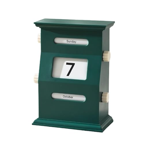 Blockkalender für Schreibtisch, Retro-Kalenderblöcke, Schreibtisch-Datumsanzeige, Schreibtisch-Dekorationen, Kalender, Desktop-Dekorblöcke, Datumsblöcke, stilvoller Schreibtisch-Organizer für von Nuyhgtr