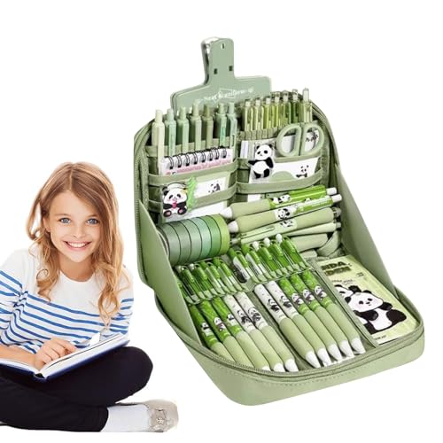 Nuyhgtr Panda School Supplies Set, Cute Stationery Kit, Ruler Notebook Keychain, Pencil Case Pens Stickers, Fun Study Accessories for Girls, Teens, Boys, Students, 13.39x9.45x2.36 inches Nuyhgtr Panda School Supplies Set, Cute Stationery Kit, Ruler Notebook Keychain, Pencil Case Pens Stickers, Fun Study Accessories for Girls, Teens, Boys, Students, 13.39x9.45x2.36 inches von Nuyhgtr