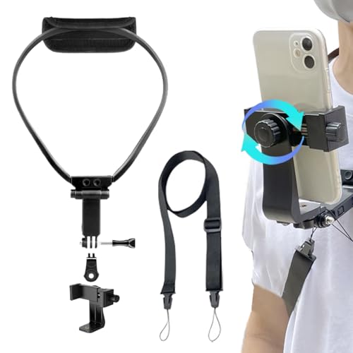 Nuytghr Hals-Handyhalterung für Aufnahme, verstellbarer Handy-Ständer, rutschfest, 18 x 21 x 10 cm, widerstandsfähig, leicht, Handy-Zubehör, für Fitnessstudio, Erstellung von Inhalten Nuytghr Hals-Handyhalterung für Aufnahme, verstellbarer Handy-Ständer, rutschfest, 18 x 21 x 10 cm, widerstandsfähig, leicht, Handy-Zubehör, für Fitnessstudio, Erstellung von Inhalten von Nuytghr