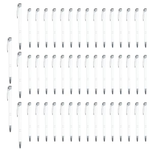 Nuytghr Signature Pen, 50x Metal Click Ballpoint, 5.47x0.35 Inches Multifunctional Fashionable Stationery with Silver Clip, Smooth Writing Pencil for Students, Teachers, Daily School Use Nuytghr Signature Pen, 50x Metal Click Ballpoint, 5.47x0.35 Inches Multifunctional Fashionable Stationery with Silver Clip, Smooth Writing Pencil for Students, Teachers, Daily School Use von Nuytghr