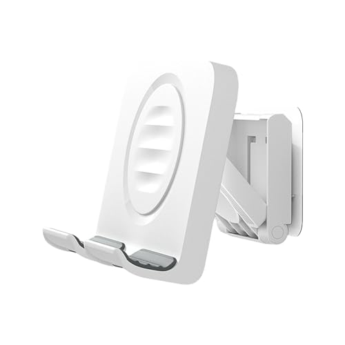 Nuytghr Wall Phone Holder, Desk Smartphone Stand, 4.33x3.78x2.2 inches, Adjustable Support Cradle, Bedside Bedroom Accessory, White Black Colors, for Women Men Use, Sturdy ABS Material Nuytghr Wall Phone Holder, Desk Smartphone Stand, 4.33x3.78x2.2 inches, Adjustable Support Cradle, Bedside Bedroom Accessory, White Black Colors, for Women Men Use, Sturdy ABS Material von Nuytghr