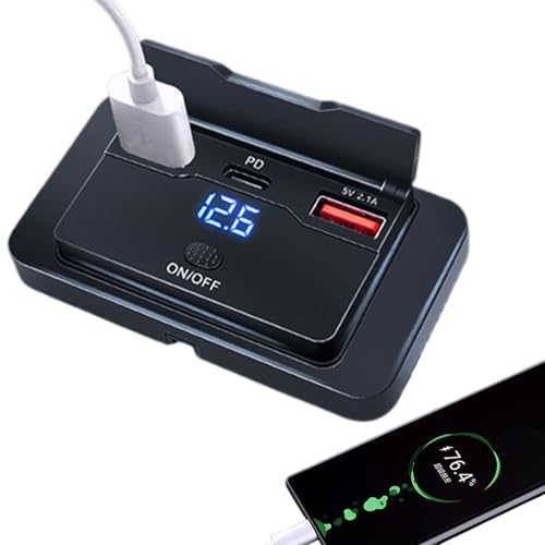 Wohnmobil-Ladegerät, Auto-USB-Port-Ladegerät, 3-Port, kein Bohren, Fahrzeugmodifikation, rot, grün, blau, Steckdosen-Ladepanel für Wohnmobile, Boote, LKWs, Gewährleistung der Funktionalitätssets Wohnmobil-Ladegerät, Auto-USB-Port-Ladegerät, 3-Port, kein Bohren, Fahrzeugmodifikation, rot, grün, blau, Steckdosen-Ladepanel für Wohnmobile, Boote, LKWs, Gewährleistung der Funktionalitätssets von Nuytghr