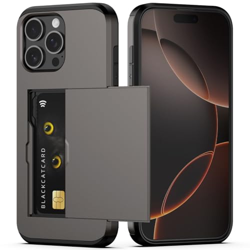 Nvollnoe Kompatibel mit iPhone 16 Pro Max Hülle mit Kartenhalter, zweilagig, strapazierfähig, stoßfest, versteckter Kartenschlitz, schlanke Brieftaschen-Handyhülle für Damen und Herren, 17,5 cm (6,9 Nvollnoe Kompatibel mit iPhone 16 Pro Max Hülle mit Kartenhalter, zweilagig, strapazierfähig, stoßfest, versteckter Kartenschlitz, schlanke Brieftaschen-Handyhülle für Damen und Herren, 17,5 cm (6,9 von Nvollnoe