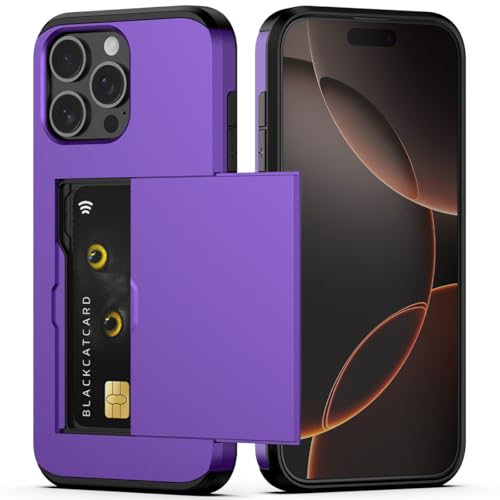 Nvollnoe Kompatibel mit iPhone 16 Pro Max Hülle mit Kartenhalter, zweilagig, strapazierfähig, stoßfest, versteckter Kartenschlitz, schlanke Brieftaschen-Handyhülle für Damen und Herren, 17,5 cm (6,9 Nvollnoe Kompatibel mit iPhone 16 Pro Max Hülle mit Kartenhalter, zweilagig, strapazierfähig, stoßfest, versteckter Kartenschlitz, schlanke Brieftaschen-Handyhülle für Damen und Herren, 17,5 cm (6,9 von Nvollnoe