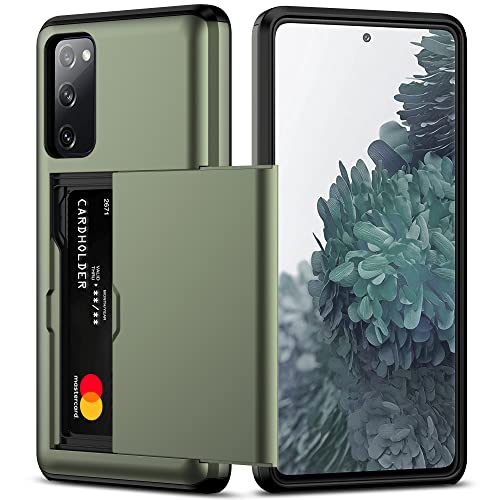 Nvollnoe Schutzhülle für Samsung S20 FE mit Kartenhalter, zweilagig, strapazierfähig, Schutzhülle für Galaxy S20 FE, versteckter Kartenschlitz, schlanke Brieftaschen-Schutzhülle für Samsung S20 FE 5G Nvollnoe Schutzhülle für Samsung S20 FE mit Kartenhalter, zweilagig, strapazierfähig, Schutzhülle für Galaxy S20 FE, versteckter Kartenschlitz, schlanke Brieftaschen-Schutzhülle für Samsung S20 FE 5G von Nvollnoe