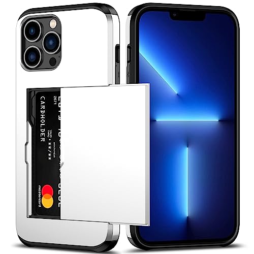 Nvollnoe Schutzhülle für iPhone 13 Pro Max mit Kartenhalter, strapazierfähig, schützend, doppellagig, stoßfest, versteckter Kartenschlitz, schlanke Brieftaschen-Hülle für iPhone 13 Pro Max für Damen Nvollnoe Schutzhülle für iPhone 13 Pro Max mit Kartenhalter, strapazierfähig, schützend, doppellagig, stoßfest, versteckter Kartenschlitz, schlanke Brieftaschen-Hülle für iPhone 13 Pro Max für Damen von Nvollnoe