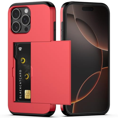 Nvollnoe Schutzhülle für iPhone 16 Pro Max mit Kartenhalter, zweilagig, strapazierfähig, stoßfest, versteckter Kartenschlitz, schlanke Brieftasche, Handyhülle für Damen und Herren, 17,5 cm (6,9 Zoll Nvollnoe Schutzhülle für iPhone 16 Pro Max mit Kartenhalter, zweilagig, strapazierfähig, stoßfest, versteckter Kartenschlitz, schlanke Brieftasche, Handyhülle für Damen und Herren, 17,5 cm (6,9 Zoll von Nvollnoe