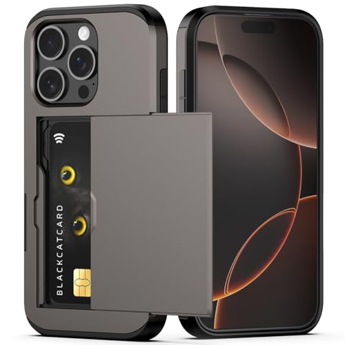 Nvollnoe Schutzhülle für iPhone 16 Pro mit Kartenhalter, doppellagig, strapazierfähig, stoßfest, versteckter Kartenschlitz, schlanke Brieftasche, Handyhülle für iPhone 16 Pro für Damen und Herren, 16 Nvollnoe Schutzhülle für iPhone 16 Pro mit Kartenhalter, doppellagig, strapazierfähig, stoßfest, versteckter Kartenschlitz, schlanke Brieftasche, Handyhülle für iPhone 16 Pro für Damen und Herren, 16 von Nvollnoe