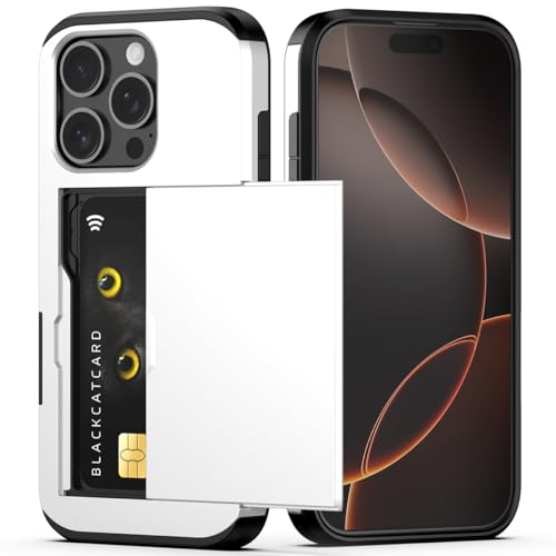 Nvollnoe Schutzhülle für iPhone 16 Pro mit Kartenhalter, doppellagig, strapazierfähig, stoßfest, versteckter Kartenschlitz, schlanke Brieftaschen-Schutzhülle für iPhone 16 Pro für Damen und Herren, 16 Nvollnoe Schutzhülle für iPhone 16 Pro mit Kartenhalter, doppellagig, strapazierfähig, stoßfest, versteckter Kartenschlitz, schlanke Brieftaschen-Schutzhülle für iPhone 16 Pro für Damen und Herren, 16 von Nvollnoe