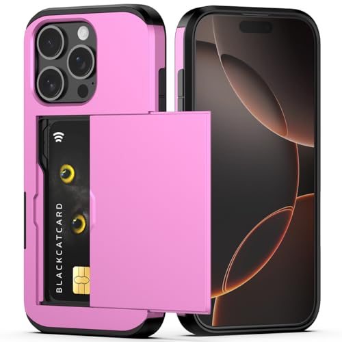 Nvollnoe Schutzhülle für iPhone 16 Pro mit Kartenhalter, doppellagig, strapazierfähig, stoßfest, versteckter Kartenschlitz, schlanke Brieftaschen-Schutzhülle für iPhone 16 Pro für Damen und Herren, 16 Nvollnoe Schutzhülle für iPhone 16 Pro mit Kartenhalter, doppellagig, strapazierfähig, stoßfest, versteckter Kartenschlitz, schlanke Brieftaschen-Schutzhülle für iPhone 16 Pro für Damen und Herren, 16 von Nvollnoe