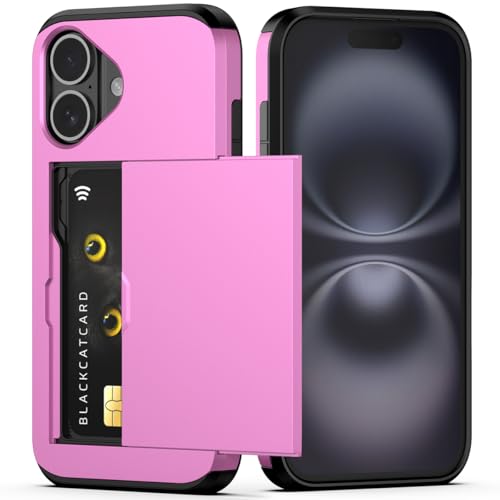 Nvollnoe Schutzhülle für iPhone 16 mit Kartenhalter, strapazierfähig, doppellagig, stoßfest, versteckter Kartenschlitz, schlanke Brieftaschen-Handyhülle für iPhone 16 für Damen und Herren, 15,5 cm Nvollnoe Schutzhülle für iPhone 16 mit Kartenhalter, strapazierfähig, doppellagig, stoßfest, versteckter Kartenschlitz, schlanke Brieftaschen-Handyhülle für iPhone 16 für Damen und Herren, 15,5 cm von Nvollnoe