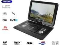 Nvox tragbare dvd-spieler mit lcd 16 zoll TV tuner dvb-t mpeg-4/2 dvd usb sd spiele 12v 230v von Nvox