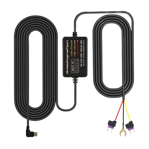 Nybhyjka Auto-Kamera-Hardwire-Kit – Niederspannungsschutz-Hardware-Kit | 24-Stunden-Überwachungs-GPS-Locator-Kabel für Zeitraffer-Aufnahmegerät von Nybhyjka