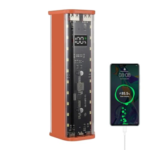 Nybhyjka Keine Schweißbatterien Aufbewahrungsbox, abnehmbare Batterien Fall - 22.5W Ladebatterien Aufbewahrungskoffer,Transparent tragbare 2 USB -Anschlüsse Outdoor -Generatoren Ärmel für die meisten Nybhyjka Keine Schweißbatterien Aufbewahrungsbox, abnehmbare Batterien Fall - 22.5W Ladebatterien Aufbewahrungskoffer,Transparent tragbare 2 USB -Anschlüsse Outdoor -Generatoren Ärmel für die meisten von Nybhyjka