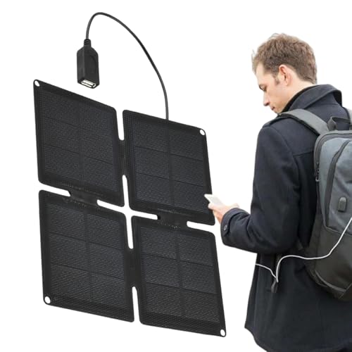 Nybhyjka Solarpanel zum Aufladen | Kompaktes Solarpanel auf Steckdose – multifunktionales Campingzubehör mit hoher Effizienz zur Stromversorgung von Telefonen, Ventilatoren und Kameras Nybhyjka Solarpanel zum Aufladen | Kompaktes Solarpanel auf Steckdose – multifunktionales Campingzubehör mit hoher Effizienz zur Stromversorgung von Telefonen, Ventilatoren und Kameras von Nybhyjka