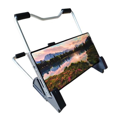 Nybhyjka Tablet-Ständer, verstellbar, für Schreibtisch, tragbar, kompakt, zum Lesen im Bett, Reisen, Büro, Auto, Haus und unterwegs Nybhyjka Tablet-Ständer, verstellbar, für Schreibtisch, tragbar, kompakt, zum Lesen im Bett, Reisen, Büro, Auto, Haus und unterwegs von Nybhyjka