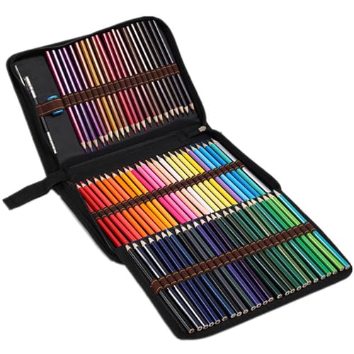 Nyutcwe Farbstift Set für Kinder 72 Farb tragbare farbige Bleistifte mit Leinwandgehäuse Wasserdissolvent Kunstzubehör für Schule, Kunstklasse, Malbuchstift für Kinder Nyutcwe Farbstift Set für Kinder 72 Farb tragbare farbige Bleistifte mit Leinwandgehäuse Wasserdissolvent Kunstzubehör für Schule, Kunstklasse, Malbuchstift für Kinder von Nyutcwe