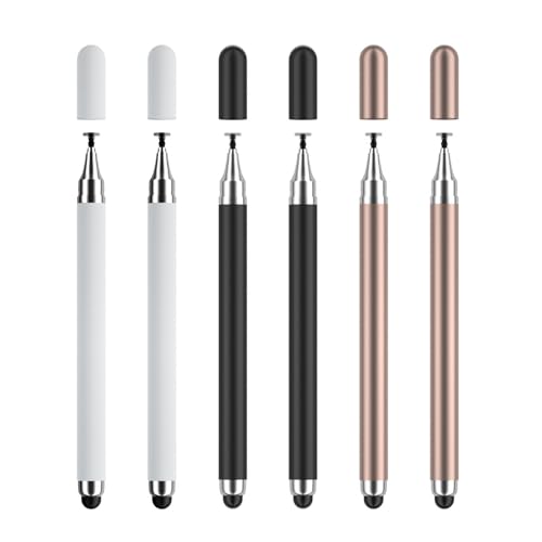 6-teiliges Touchscreen-Eingabestift-Set, doppelendiger Eingabestift, Telefonstift, Tablet-Stift, Touchscreen-Silikon-Eingabestift für Tablets und Smartphones 6-teiliges Touchscreen-Eingabestift-Set, doppelendiger Eingabestift, Telefonstift, Tablet-Stift, Touchscreen-Silikon-Eingabestift für Tablets und Smartphones von NyxSeat