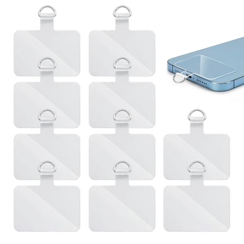 NyxSeat 10 Stück Handy-Dichtungen, Handy-Lanyard-Pads, Transparente Handyketten-Patches, Lanyard-Ersatzteile, Transparente Handy-Lanyard-Pads Mit Metallringen, wasserdichte Handyketten-Pads NyxSeat 10 Stück Handy-Dichtungen, Handy-Lanyard-Pads, Transparente Handyketten-Patches, Lanyard-Ersatzteile, Transparente Handy-Lanyard-Pads Mit Metallringen, wasserdichte Handyketten-Pads von NyxSeat
