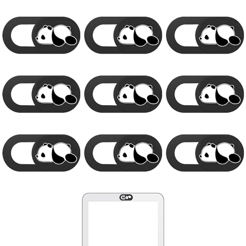 NyxSeat 9 Stück Panda-Sichtschutzhülle, Laptop-Zubehör, Webcam-Abdeckung, Laptop-Kamera-Abdeckung, Cartoon-Kamera-Abdeckung von NyxSeat