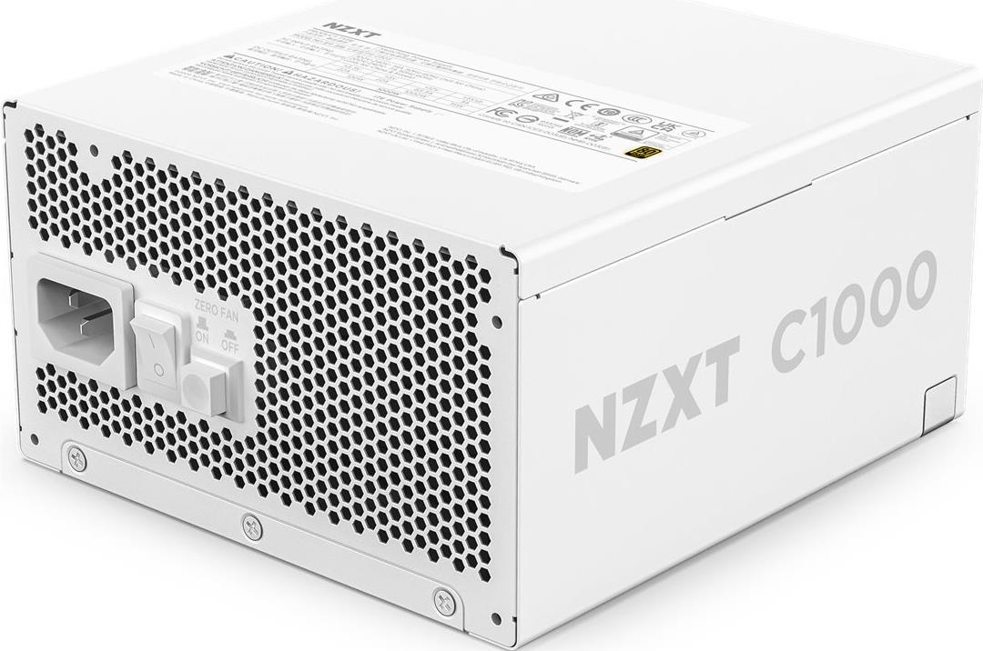 NZXT C-Series C1000 - Netzteil (intern) - ATX12V 3.1/ EPS12V 2.92 - 80 PLUS Gold - Wechselstrom 100-240 V - 1000 Watt - aktive PFC - Europa - Mattes Weiß (PA-0G2BW-EU) von Nzxt