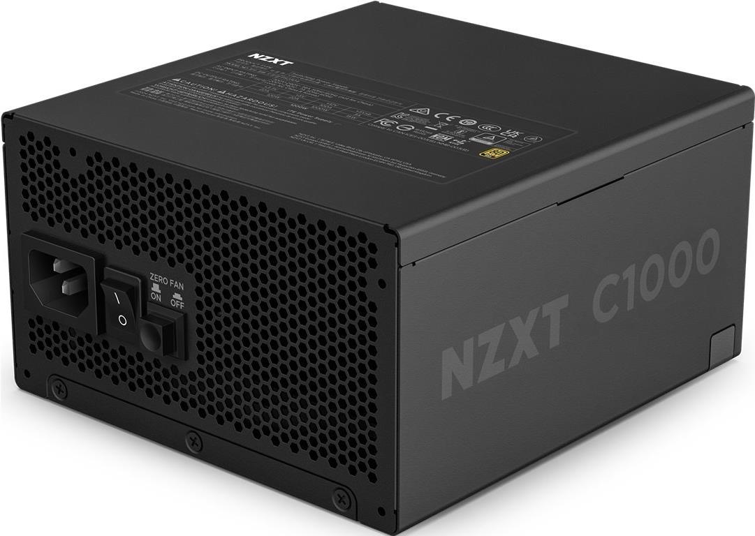 NZXT C-Series C1000 - Netzteil (intern) - ATX12V 3.1/ EPS12V 2.92 - 80 PLUS Gold - Wechselstrom 100-240 V - 1000 Watt - aktive PFC - Europa - mattschwarz (PA-0G2BB-EU) von Nzxt