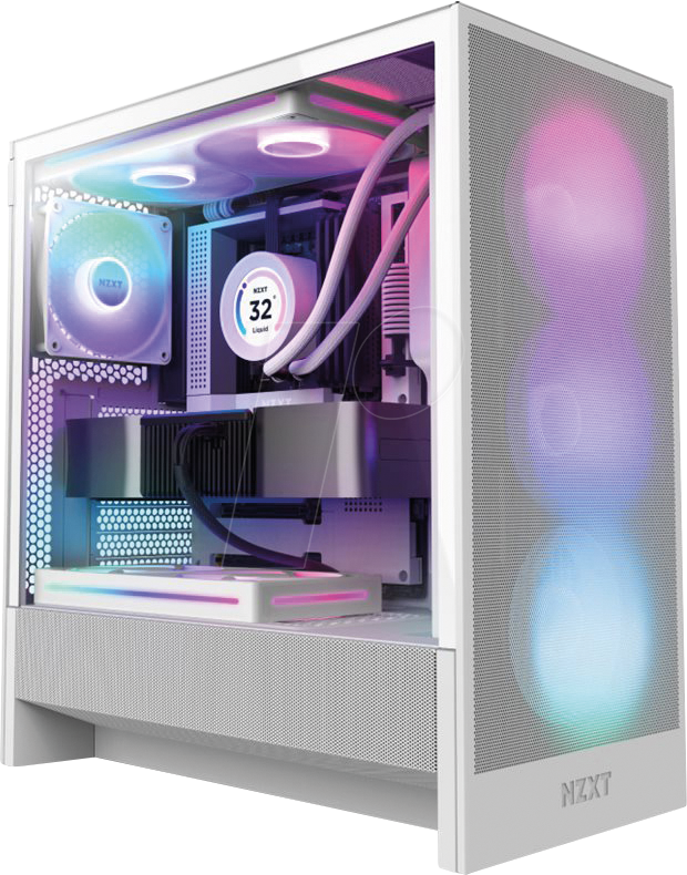 NZXT CC-H52FW-R1 - NZXT H5 FLOW RGB - White von Nzxt