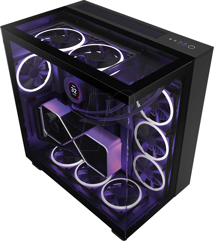 NZXT CM-H91EB-01 - NZXT H9 Elite - Black von Nzxt