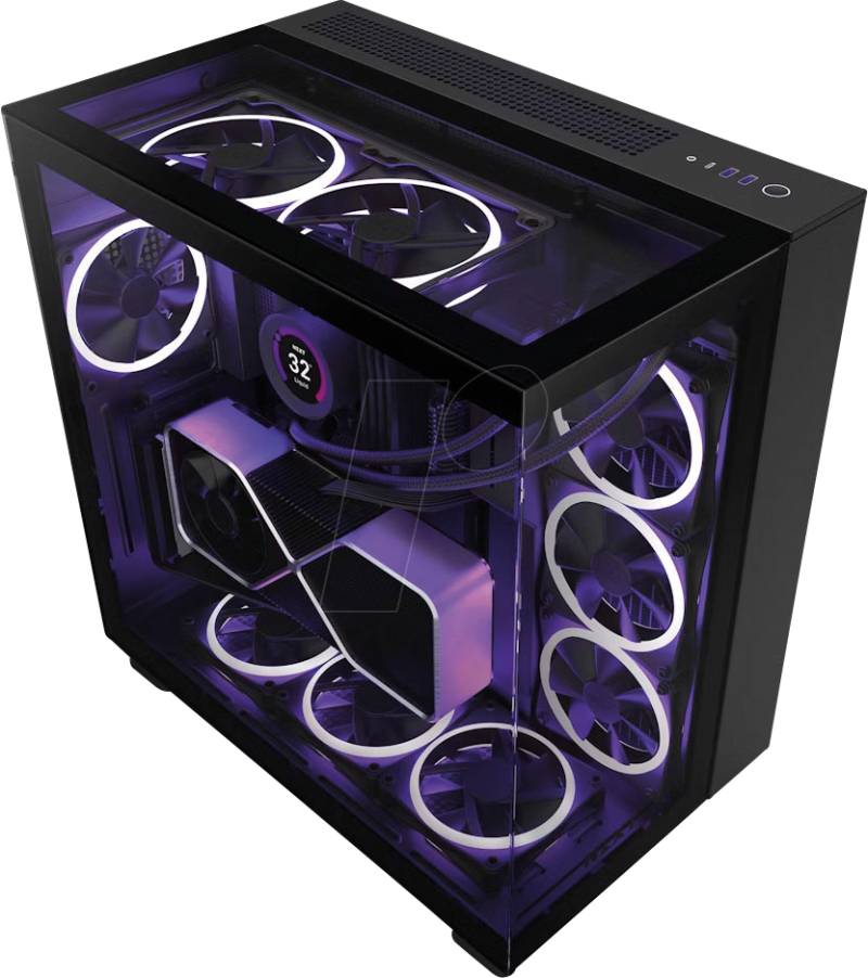 NZXT CM-H91EB-01 - NZXT H9 Elite - Black von Nzxt