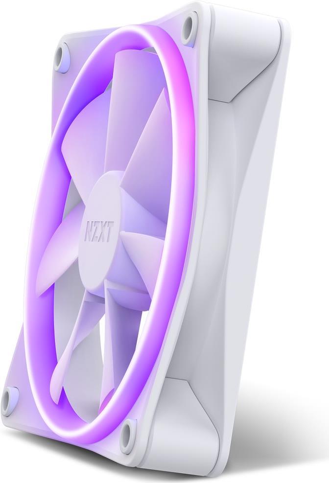 NZXT F Series F120 RGB - Gehäuselüfter - 120 mm - Mattes Weiß (RF-R12SF-W1) von Nzxt