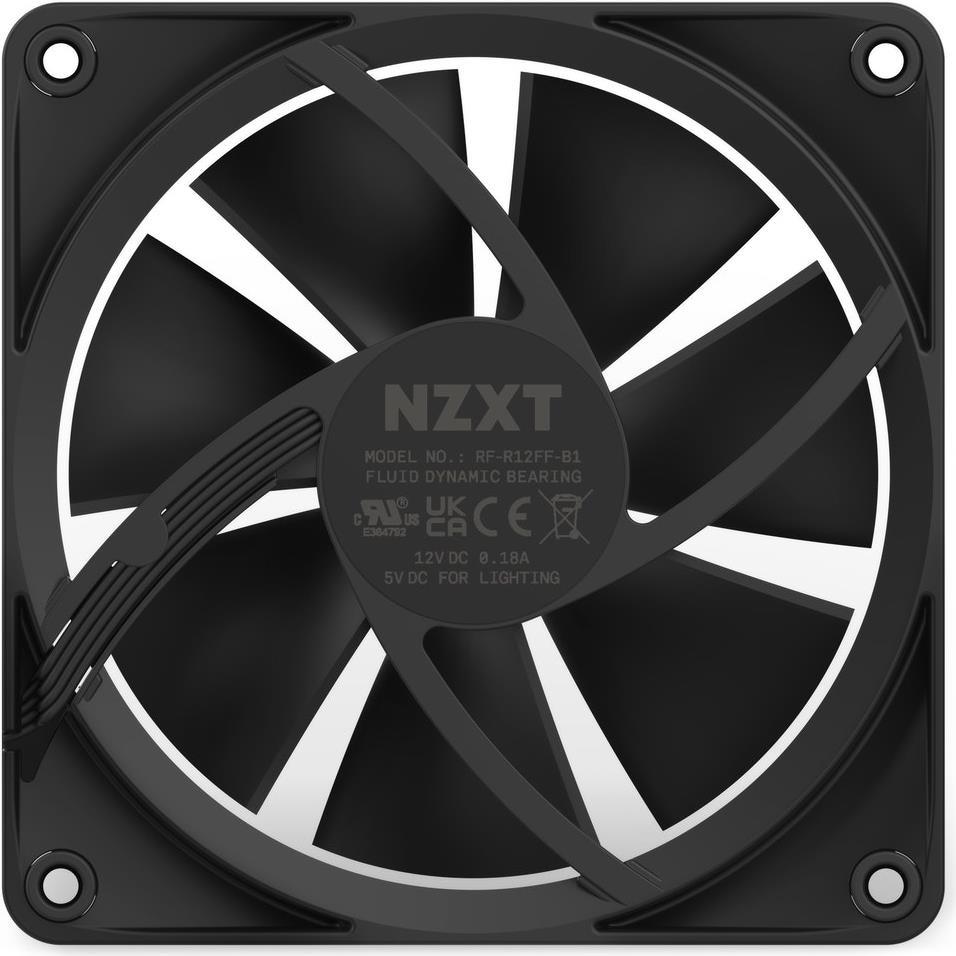 NZXT F120 RGB Computergehäuse Ventilator 12 cm Schwarz 1 Stück(e) (RF-R12SF-B1) von Nzxt