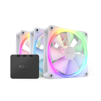 NZXT F120 RGB Gehäuselüfter 120mm Weiß 3er Pack von Nzxt