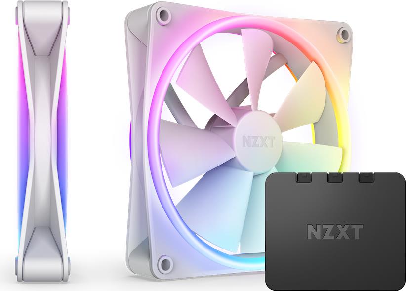 NZXT F140 RGB DUO Twin Pack Computergehäuse Ventilator 14 cm Weiß 2 Stück(e) (RF-D14DF-W1) von Nzxt