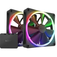 NZXT F140 RGB Gehäuselüfter 140mm Schwarz 2er Pack von Nzxt