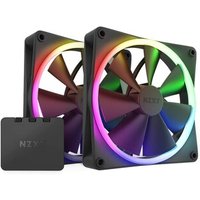NZXT F140 RGB Gehäuselüfter 140mm Schwarz 2er Pack von Nzxt