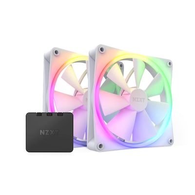 NZXT F140 RGB Gehäuselüfter 140mm Weiß 2er Pack NZXT F140 RGB Gehäuselüfter 140mm Weiß 2er Pack von Nzxt