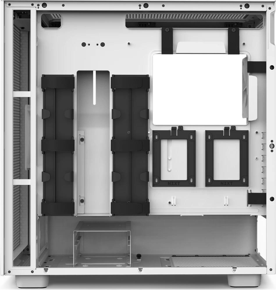 NZXT H series H7 Flow - Tower - Erweitertes ATX - Seitenteil mit Fenster (gehärtetes Glas) - keine Spannungsversorgung - Mattes Weiß - USB/Audio (CM-H71FW-01) von Nzxt