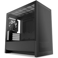 NZXT H3 Flow (2025) All Black Midi Tower mATX Gaming Gehäuse schwarz mit Glasfenster von Nzxt