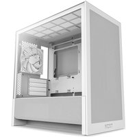 NZXT H3 Flow (2025) All White Midi Tower mATX Gaming Gehäuse weiß mit Glasfenster von Nzxt