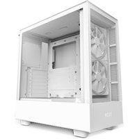 NZXT H5 Elite Midi Tower ATX Gehäuse weiss mit Sichtfenster und RGB, Glasfront von Nzxt