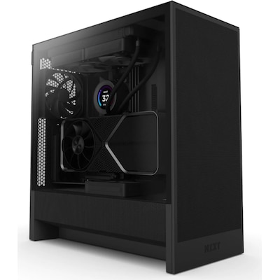 NZXT H5 Flow 2024 Midi Tower ATX Gehäuse schwarz  mit Sichtfenster von Nzxt