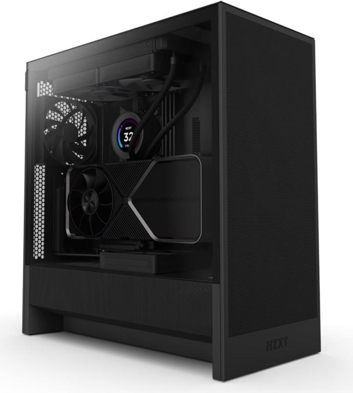NZXT H5 Flow 2024 schwarz Tempered Glass (CC-H52FB-01) von Nzxt