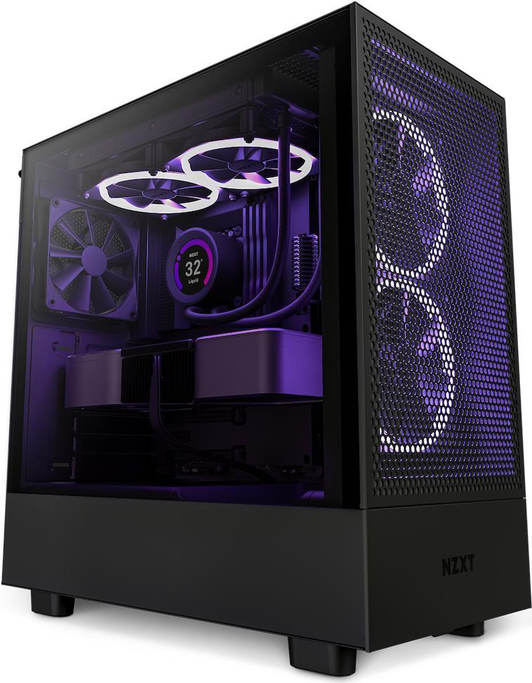 NZXT H5 Flow - Midi Tower - PC - Schwarz - ATX - micro ATX - Mini-ITX - 120,140 mm - 2x 120 mm - 2x 140 mm (CC-H51FB-R1) von Nzxt