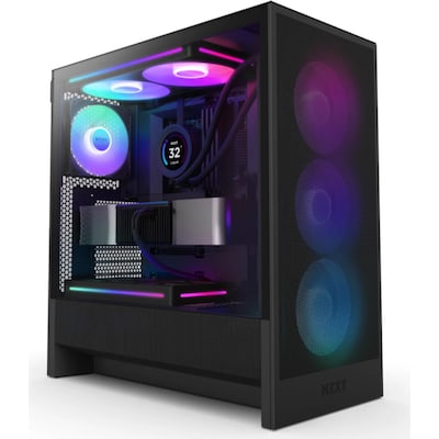 NZXT H5 Flow RGB 2024 Midi Tower ATX Gehäuse schwarz mit Sichtfenster NZXT H5 Flow RGB 2024 Midi Tower ATX Gehäuse schwarz mit Sichtfenster von Nzxt