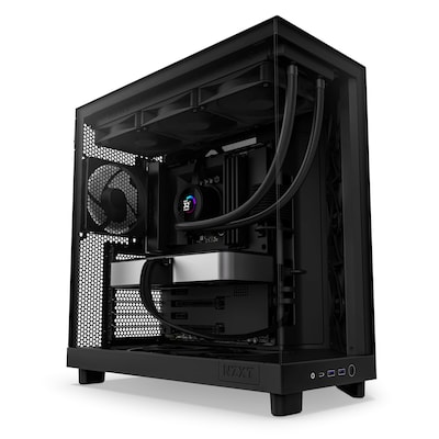 NZXT H6 Flow Mid-Tower Airflow Gaming Gehäuse Schwarz Glasfenster von Nzxt