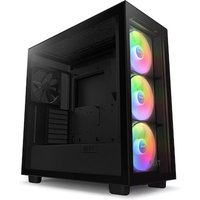 NZXT H7 Elite Black 2023 RGB Midi Tower ATX Gaming Gehäuse mit Glasfenster von Nzxt