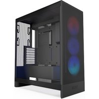 NZXT H7 Flow Black RGB (2024) Midi Tower ATX Gaming Gehäuse schwarz mit Glasfenster von Nzxt