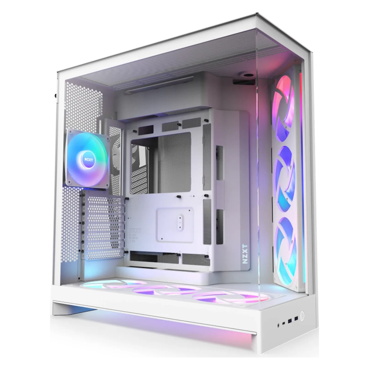 NZXT H9 FLOW RGB+ (2025) weiß | PC-Gehäuse von Nzxt