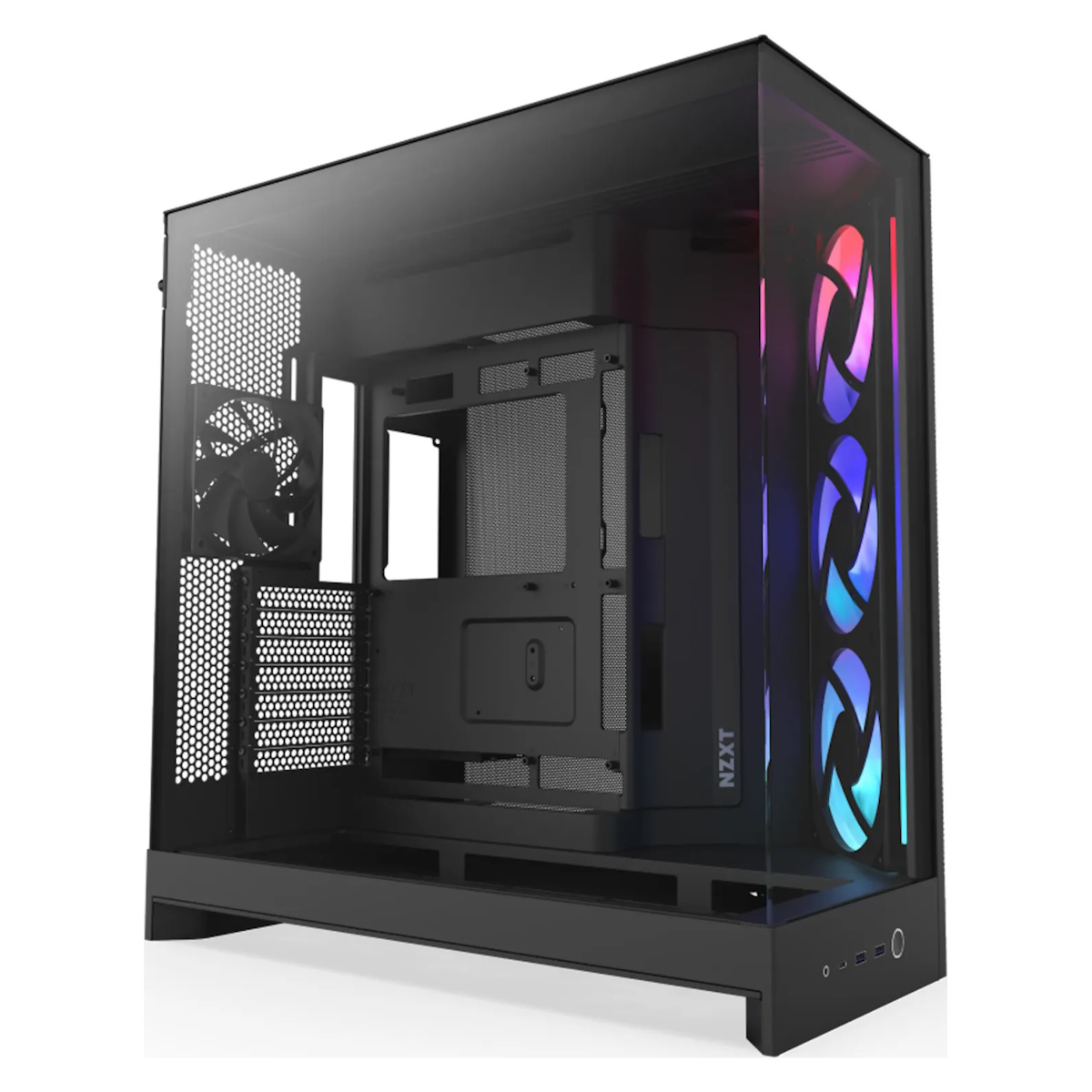 NZXT H9 FLOW RGB (2025) schwarz | PC-Gehäuse von Nzxt